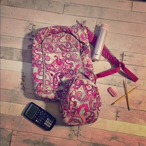 Vera Bradey - Bookbag & Lunchbox Combo